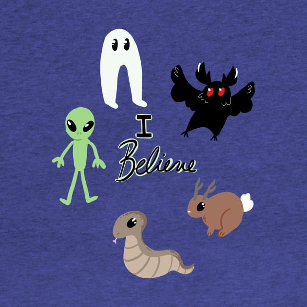 I Believe in Cryptids by Elisa_Arts